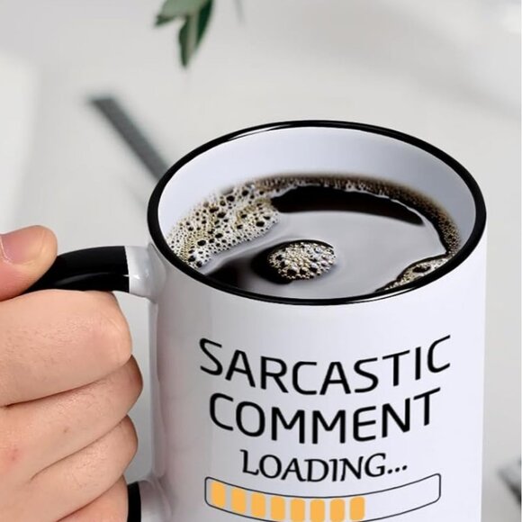 Humorous Ceramic Mug "SARCASTIC COMMENT LOADING...PLEASE WAIT" - Picture 7 of 7
